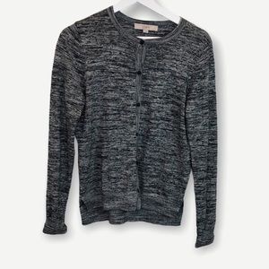 Ann Taylor Loft Grey Button Down Cardigan